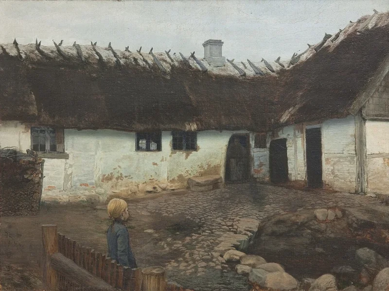1864-Holger Møller - Fuori da una fattoria